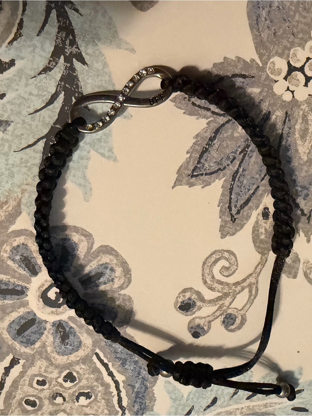 BFF Braided Infinity Bracelet - Black, Adjustable